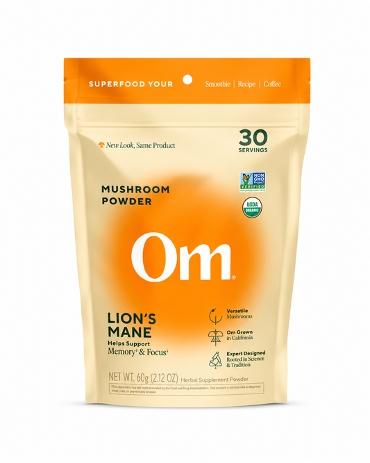 Om Lion's Mane Organic Mushroom Powder 100g