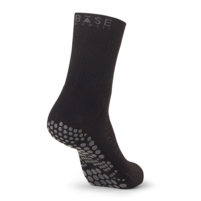 ToeSox Base 33 Crew Grip Socks Men, Black