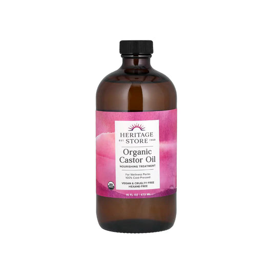 Heritage Store Organic Castor Oil 473ml
