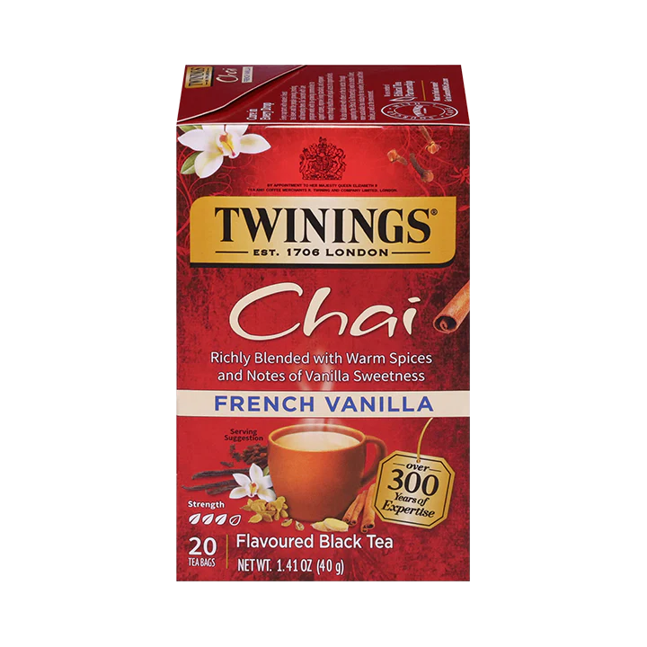 Twinings French Vanilla Chai Tea, 20 Tea Bags
