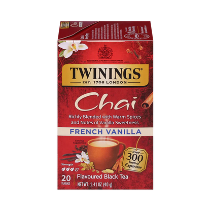 Twinings French Vanilla Chai Tea, 20 Tea Bags