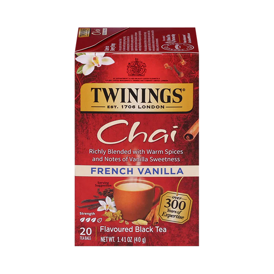 Twinings French Vanilla Chai Tea, 20 Tea Bags