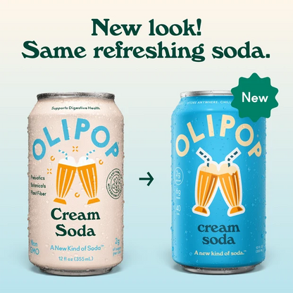 Olipop Cream Soda Prebiotic Soda 355ml
