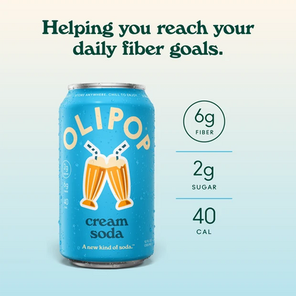 Olipop Cream Soda Prebiotic Soda 355ml
