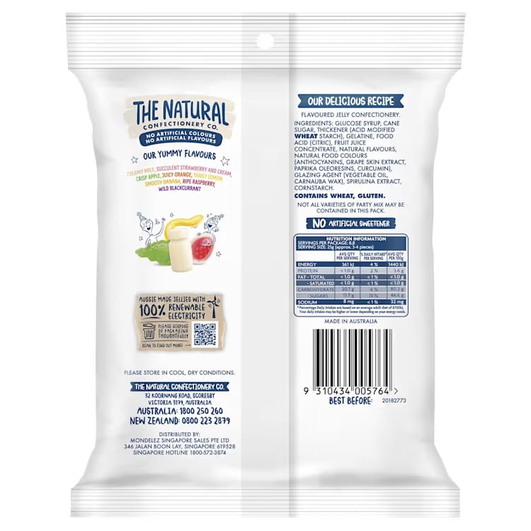 The Natural Confectionery Co. Party Mix 220g
