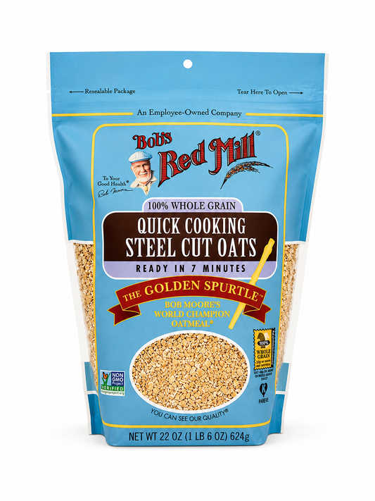 Bob's Red Mill Golden Spurtle Quick Cooking Steel Cut Oats 624g