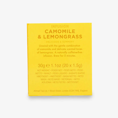 Ahmad Tea Camomile & Lemongrass Infusion, 20 Tea Bags