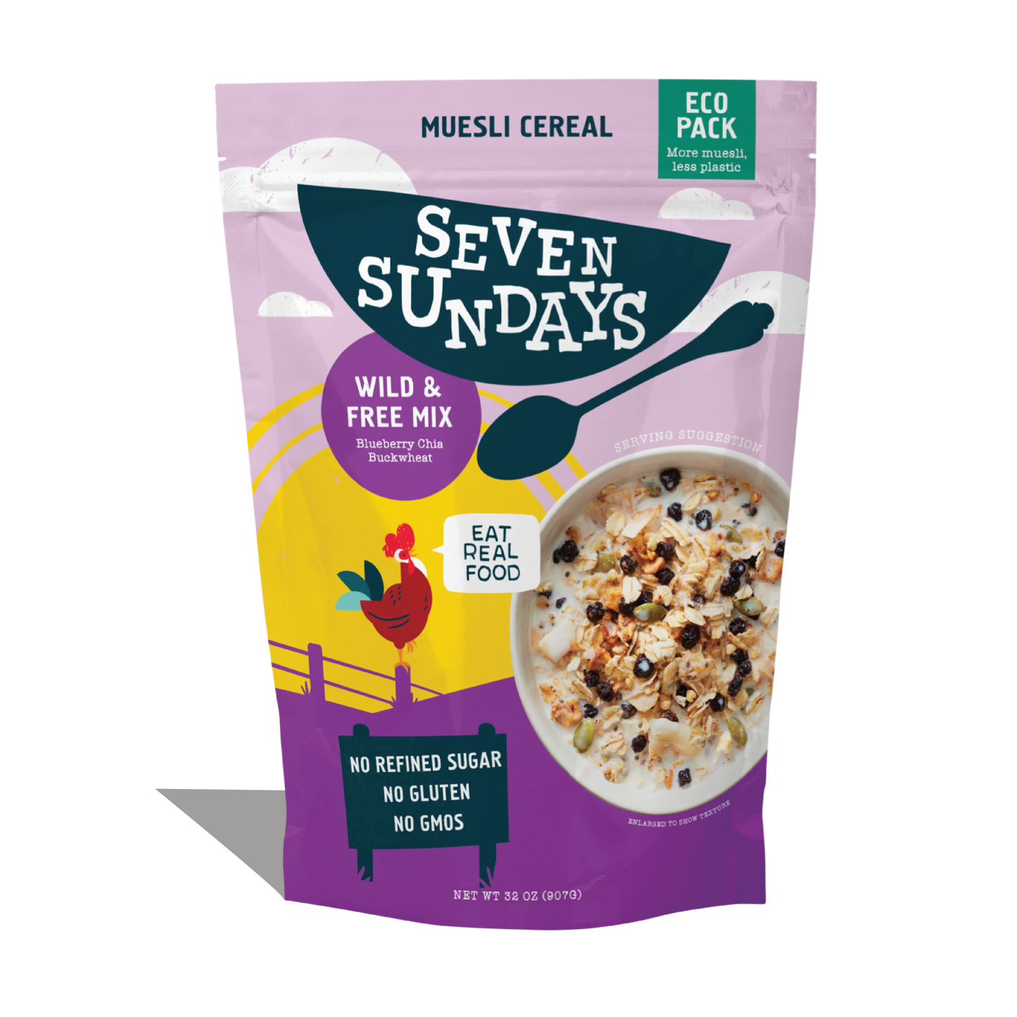 Seven Sundays Wild & Free Blueberry Chia Muesli Cereal 340g