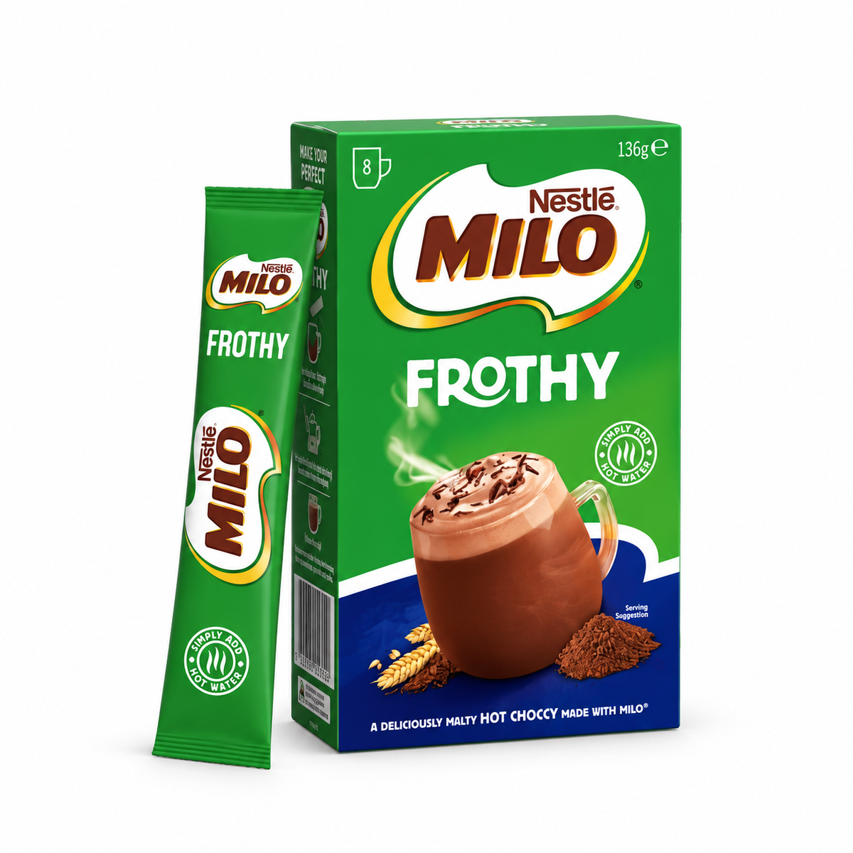 Nestlé Milo Frothy Chocolate, 1 Sachet