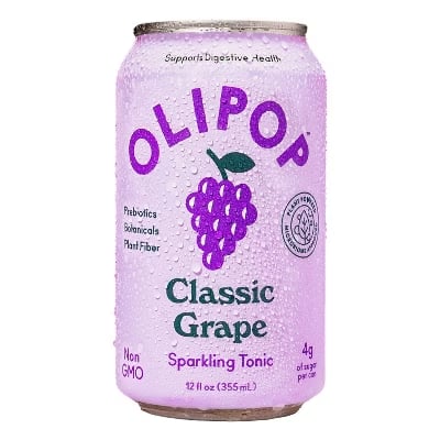 Olipop Classic Grape Prebiotic Soda