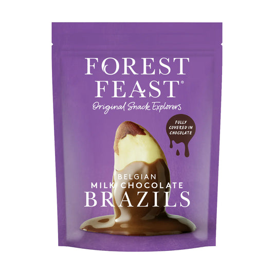 Forest Feast Belgian Milk Chocolate Brazils-Milk Chocolate 120g