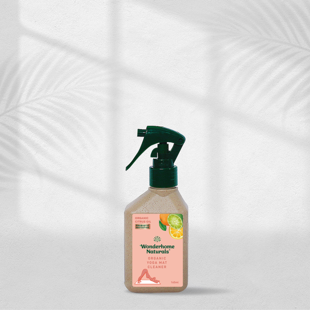 Wonderhome Naturals Organic Yoga Mat Cleaner, Citrus Oil 165ml