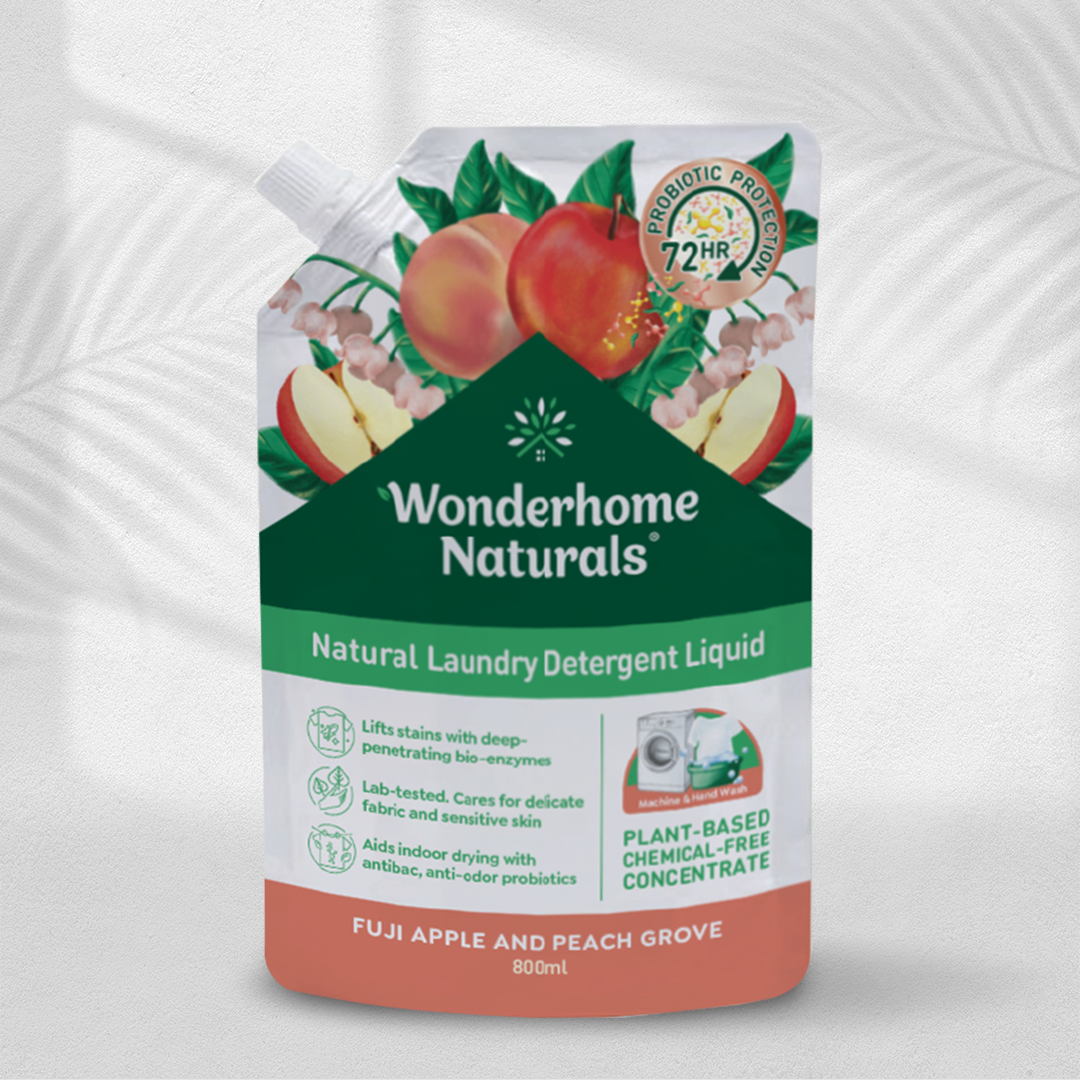 Wonderhome Naturals Laundry Detergent Liquid Fuji Apple & Peach Grove
