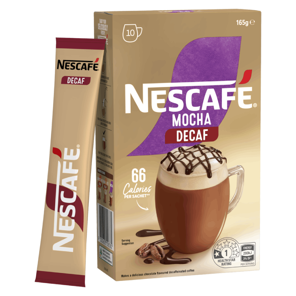 Nescafé Mocha Decaf, 10 Sachets