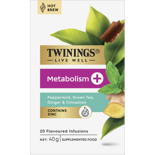 Twinings Metabolism+ Peppermint, Green Tea, Ginger & Cinnamon