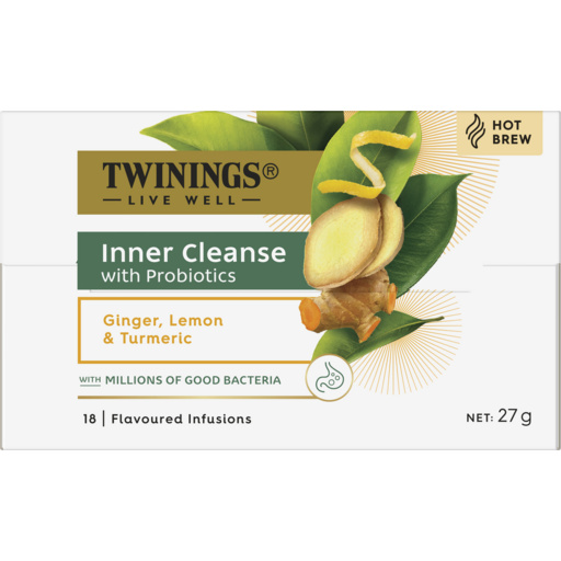 Twinings Inner Cleanse+ w/ Probiotics Turmeric, Ginger, & Lemon