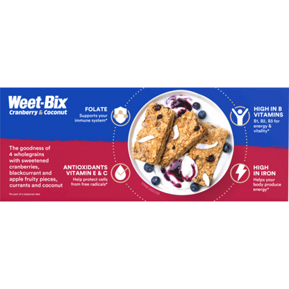 Sanitarium Weet-Bix Cranberry & Coconut Breakfast Cereal 450g