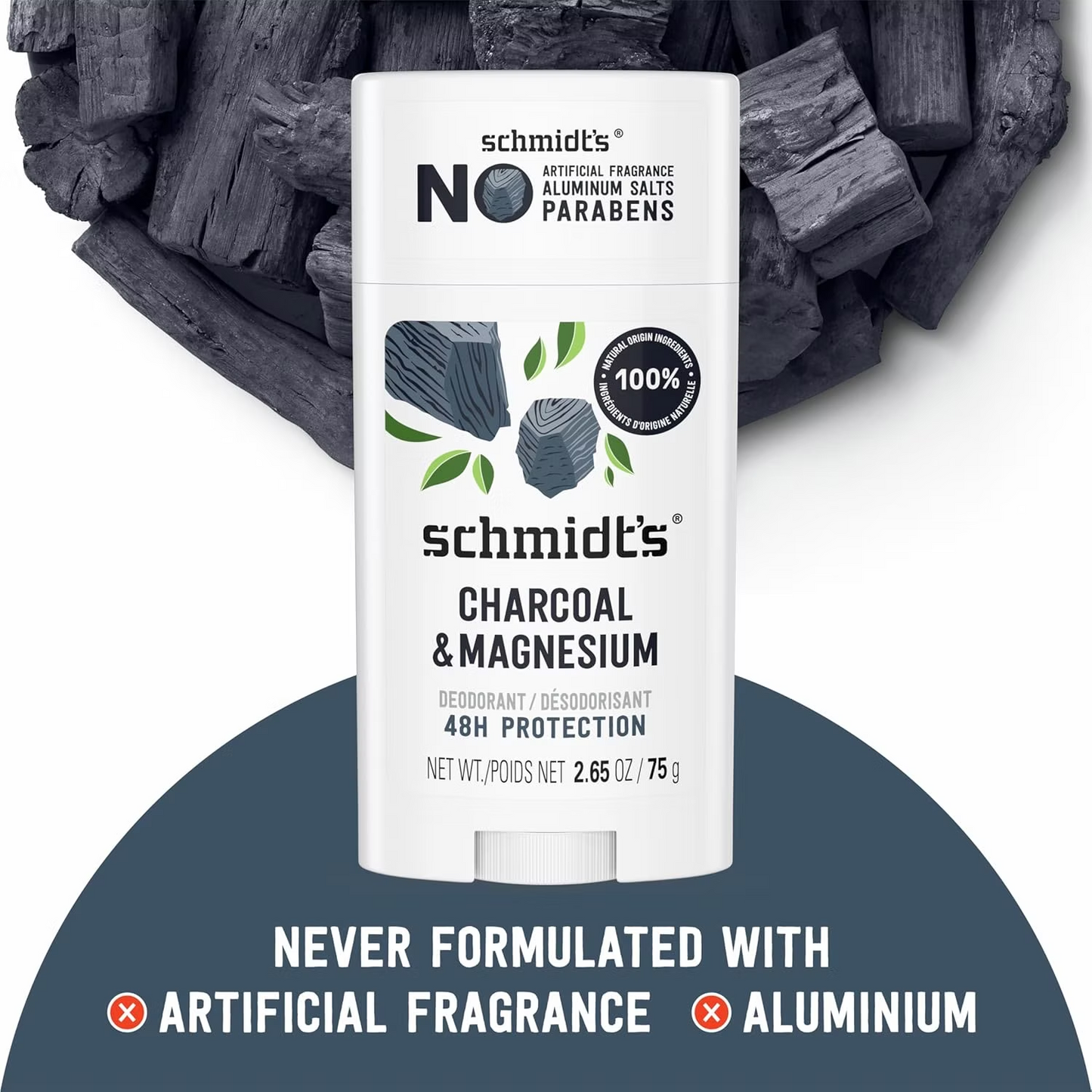 Schmidt's Aluminum Free Vegan Deodorant 75g