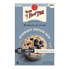 Bob's Red Mill Overnight Protein Oats Blueberries & Cream 240g