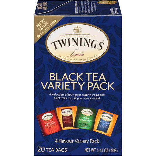 Twinings Black Tea Variety Pack, 20 Tea Bags