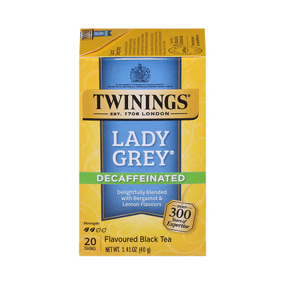 Twinings Lady Grey Decaf Black Tea, 20 Tea Bags