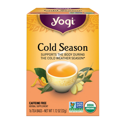 Yogi Cold Season Support Teas, 16 Tea Bags