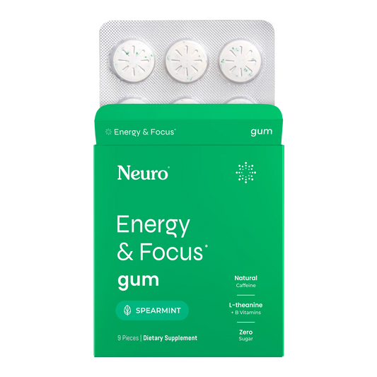 Neuro Energy & Focus Spearmint Gum, 9 Pieces