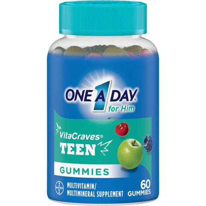 One A Day for Him Teen Multivitamins - 60 Gummies