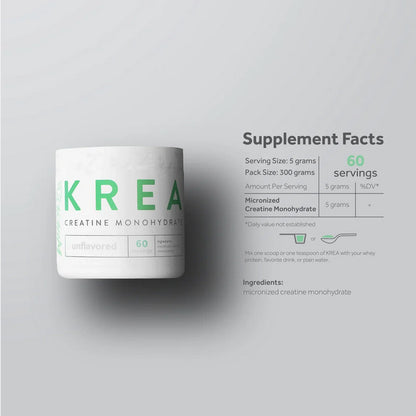 Wheyl Nutrition Krea Unflavored Creatine Monohydrate 300g
