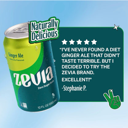Zevia Naturally Sweetened Zero Calorie Soda 355ml
