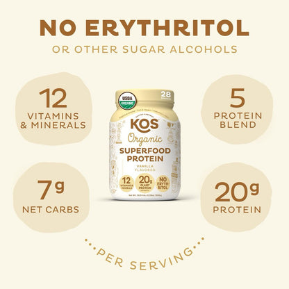 KOS Organic Vanilla Shake Plant Protein