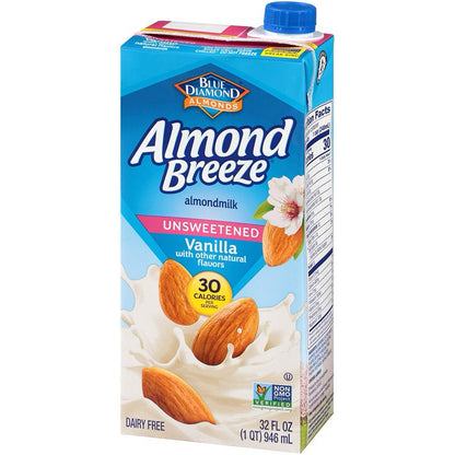Almond Breeze Unsweetened Vanilla Almond Milk 1L