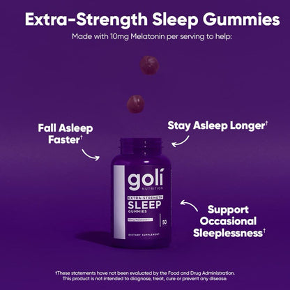 Goli Extra-Strength Sleep, 50 Gummies