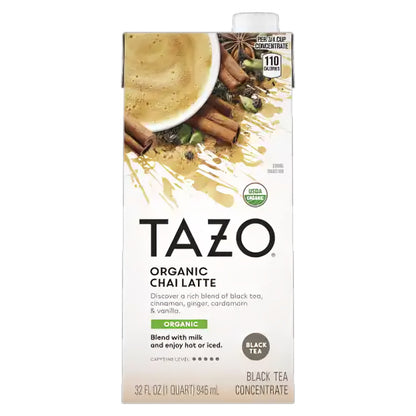Tazo Organic Chai Latte Black Tea Concentrate 946ml