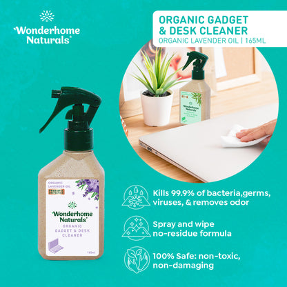 Wonderhome Naturals Organic Gadget & Desk Cleaner Lavander Oil 165ml