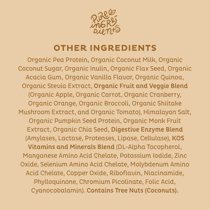 KOS Organic Vanilla Shake Plant Protein