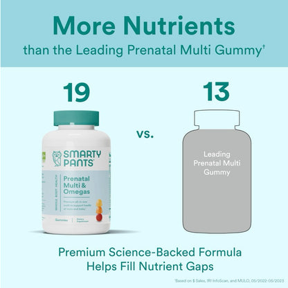 Smarty Pants Prenatal Multi & Omegas, 120 Gummies