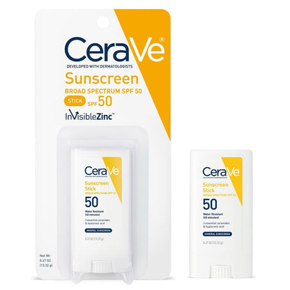CeraVe Mineral Sunscreen Stick SPF50