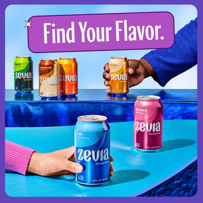 Zevia Naturally Sweetened Zero Calorie Soda 355ml