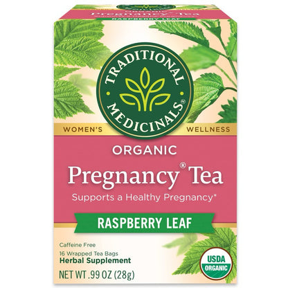 Traditional Medicinals Organic Pregnancy Tea, Raspberry Leaf - 16 Tea Bags