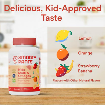 Smarty Pants Kids Multi & Omegas, 120 Gummies