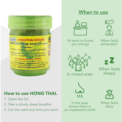 Hong Thai Traditional Thai Herbal Inhaler 40g