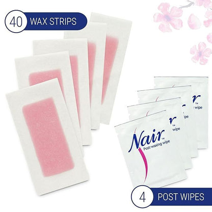 Nair Wax Ready Strips, 40 Count