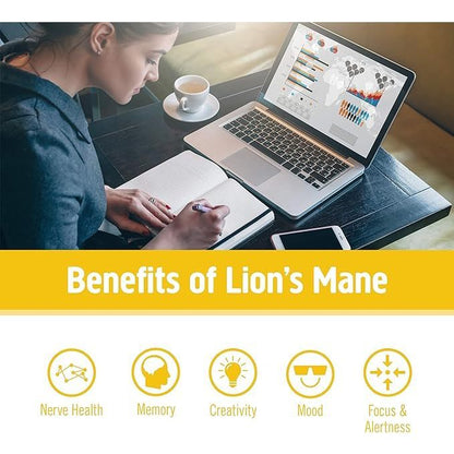 Om Lion's Mane Organic Mushroom Powder 100g