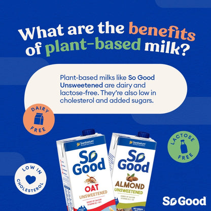 So Good Unsweetened Almond Milk 1L