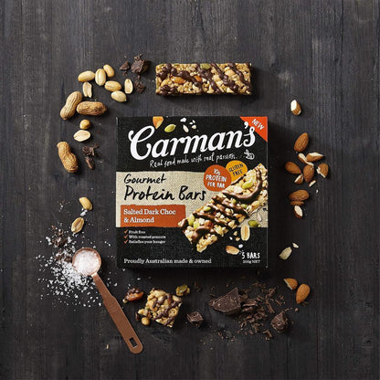 Carman's Salted Dark Choco and Almond Protein 5 Bars