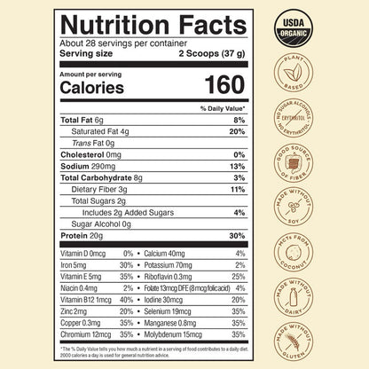 KOS Organic Vanilla Shake Plant Protein