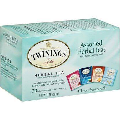 Twinings Assorted Herbal Teas, 20 Tea Bags