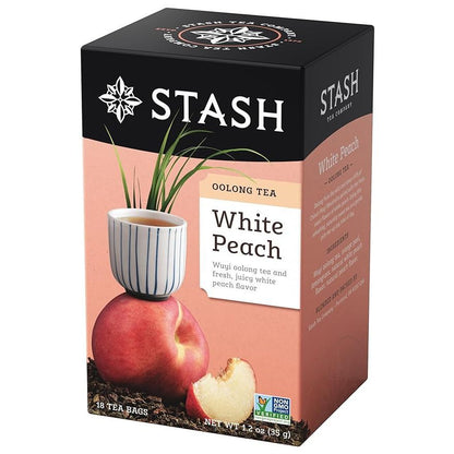 Stash White Peach Oolong Tea, 18 Tea Bags