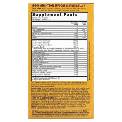 Nature's Secret 15-Day Weight Loss Support, Cleanse & Flush, 60 Tablets